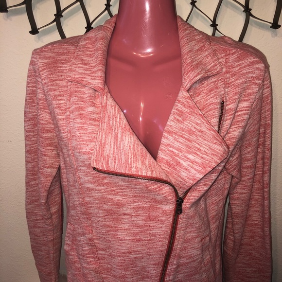 Lucy | Asymmetrical Zip Orange Athletic Jacket XS - Picture 2 of 5